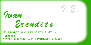 ivan erendits business card